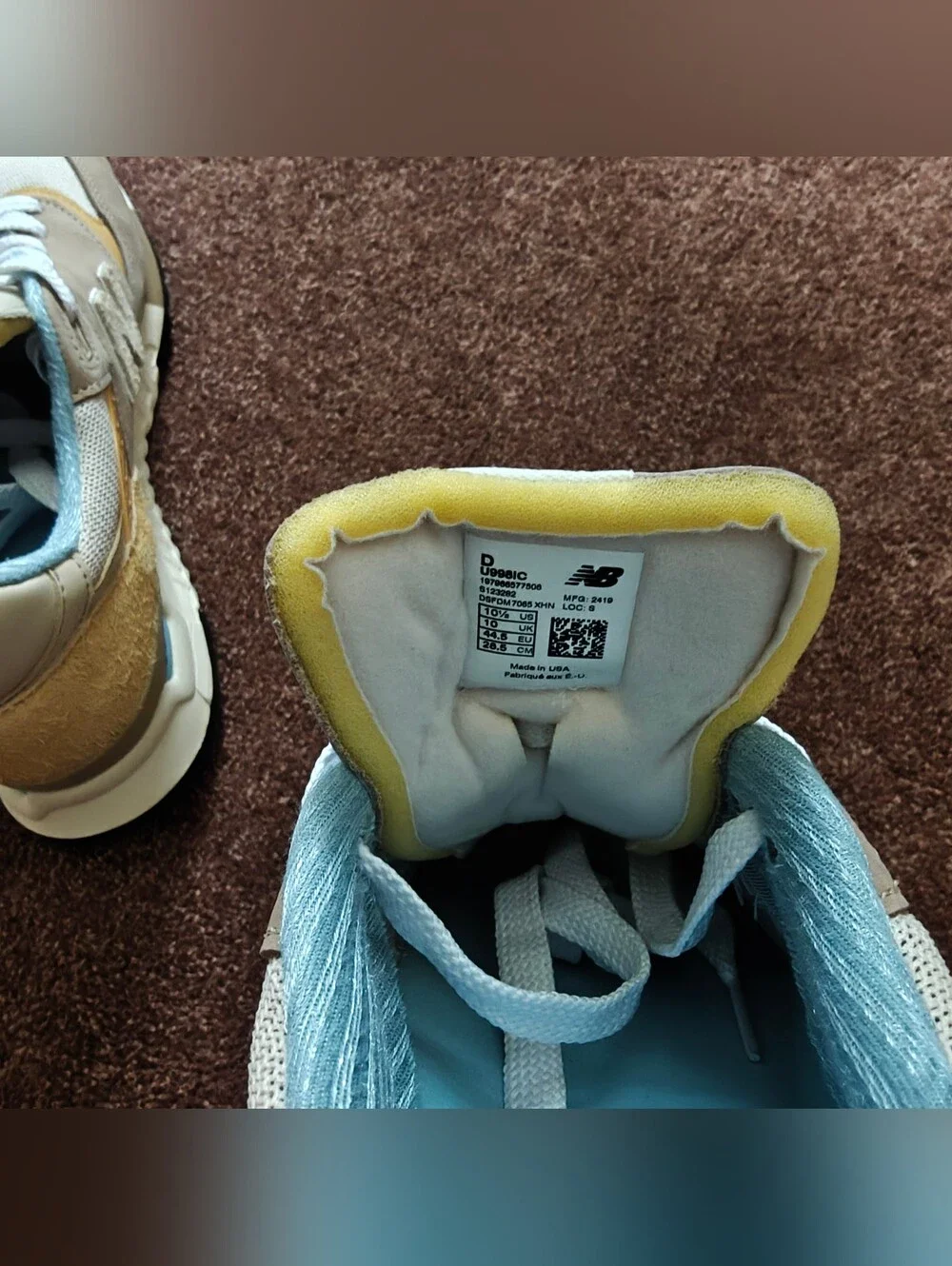 New Balance 998 Made in USA Sandstone Incense